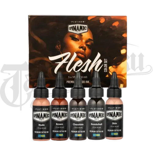 Dynamic Platinum Flesh Color Set &ndash; 5 &times; 30 ml