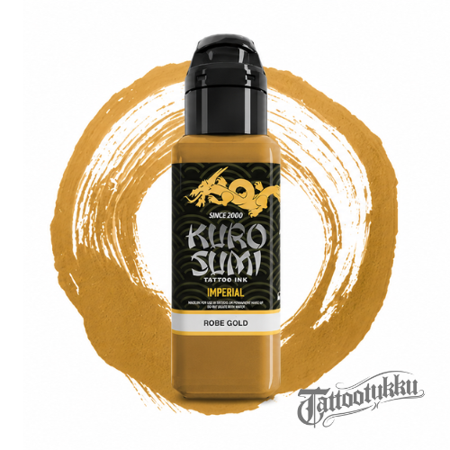 Kuro Sumi Imperial Tattoo Ink - Robe Gold  22ml